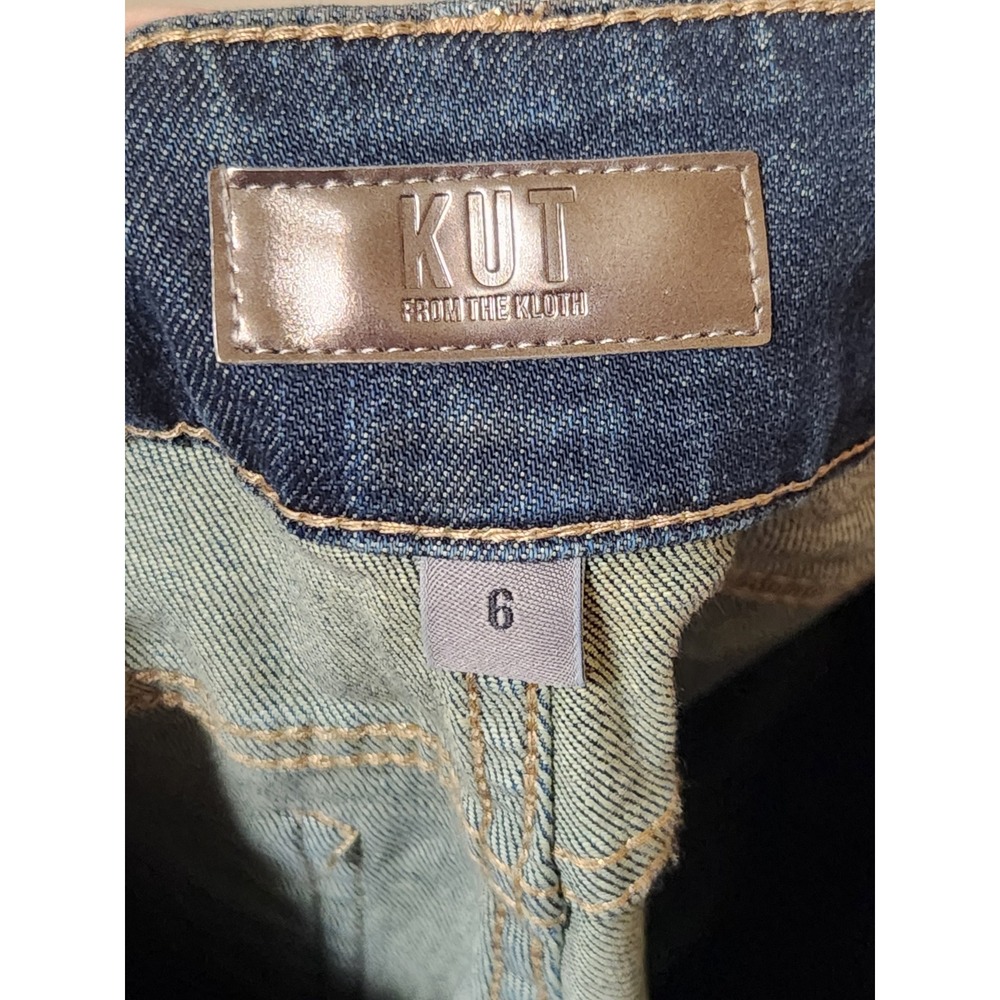 Kut from the Kloth Catherine Boyfriend Jeans High Rise Dark Wash Size 6 NWT - Picture 2 of 5